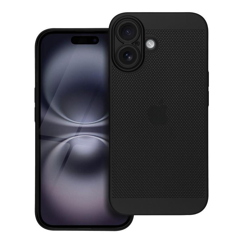 Forcell Breezy PC Back Cover Case (iPhone 16) black