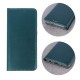 Smart Magnetic Leather Book Cover (iPhone 16) dark green