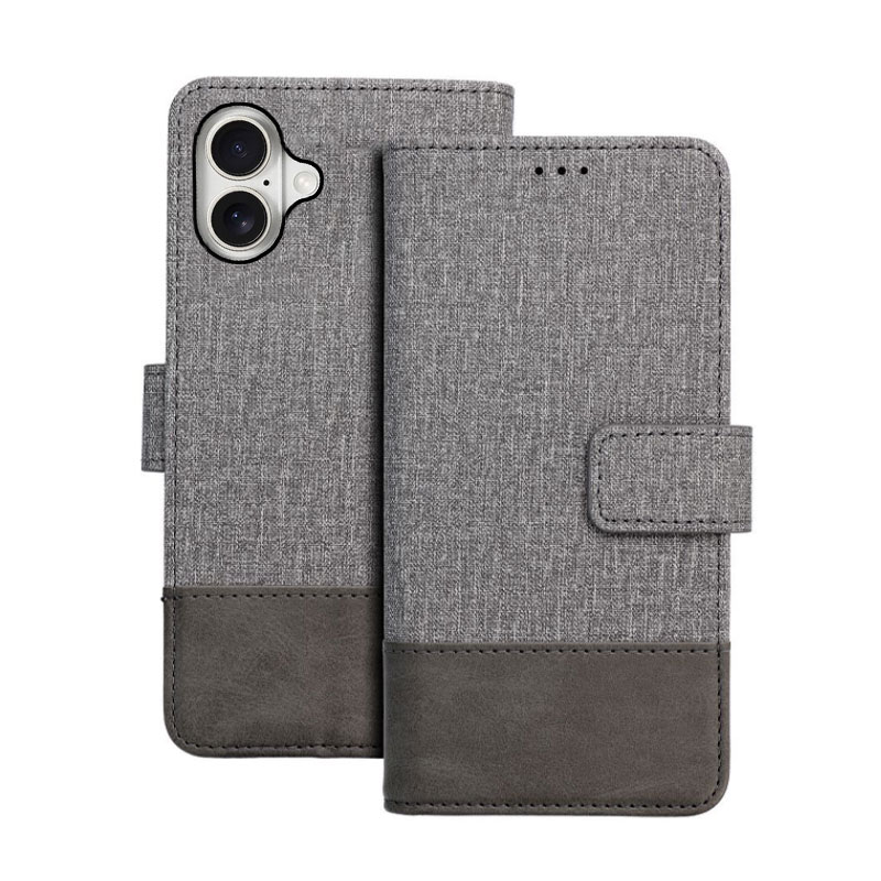 Gomma Book Cover Premium Case (iPhone 16) gray