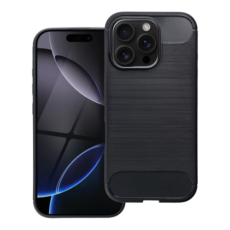 Carbon Case Back Cover (iPhone 16 Pro) black