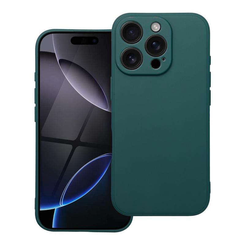 Soft Matt Case Back Cover (iPhone 16 Pro) dark green