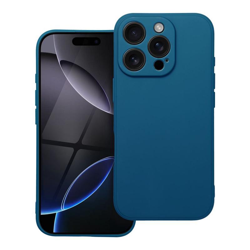 Soft Matt Case Back Cover (iPhone 16 Pro) blue