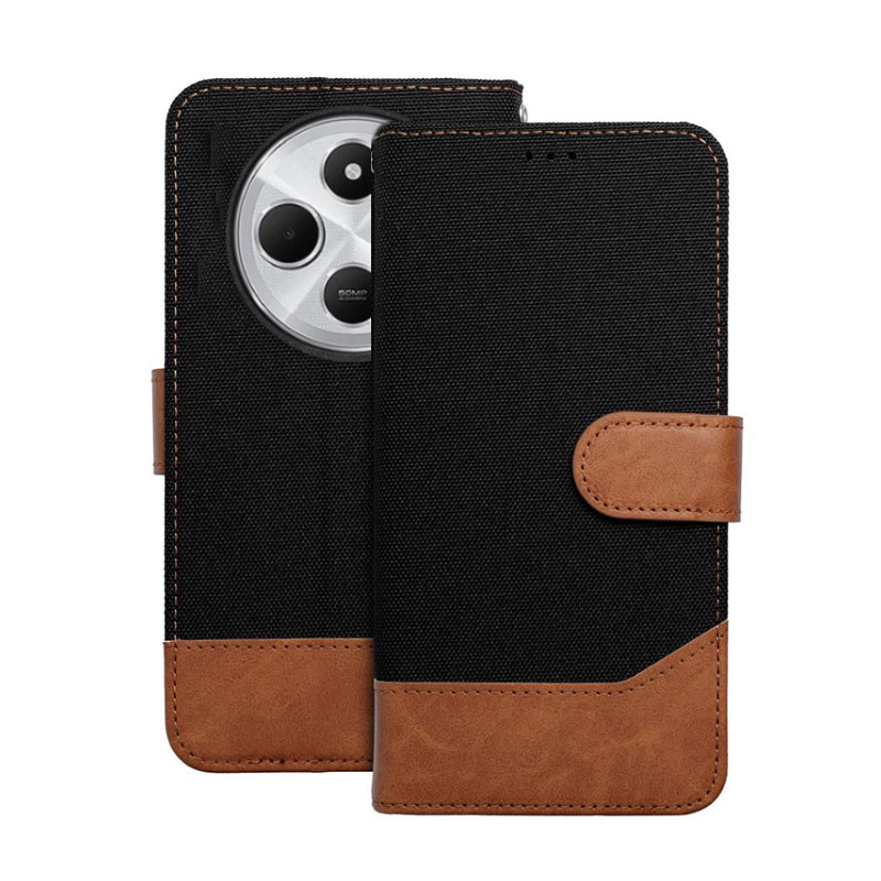 Jeans Book Cover Premium Case (Xiaomi Redmi 14C / Poco C75) black