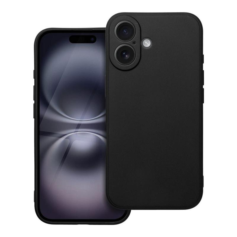 Soft Matt Case Back Cover (iPhone 16) black