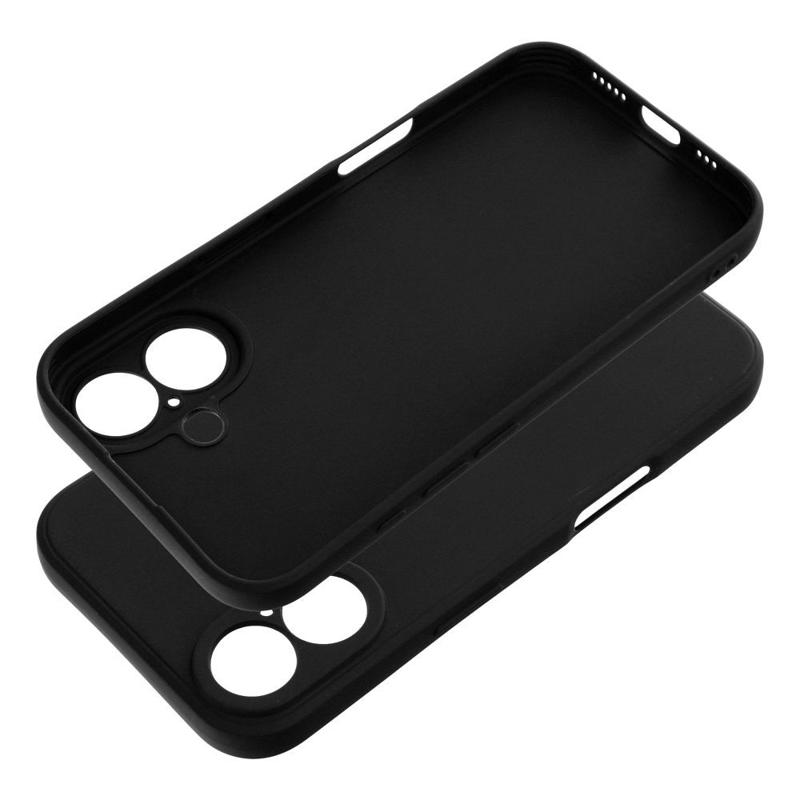 Soft Matt Case Back Cover (iPhone 16) black