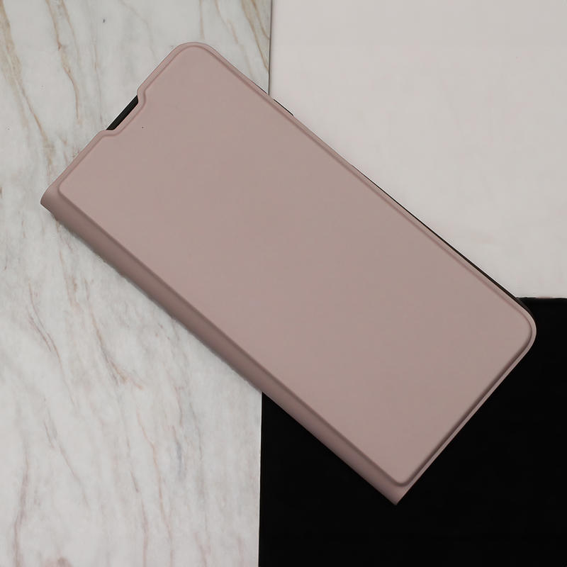 Smart Soft PU Book Cover Case (iPhone 16 Pro Max) nude