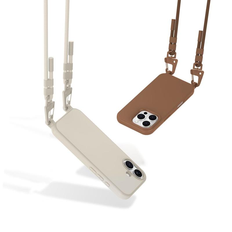 Tech-Protect Magnecklace Magsafe Back Case (iPhone 16 Pro) chocolate brown Tech-Protect Magnecklace Magsafe Back Case (iPhone 16 Pro) chocolate brown