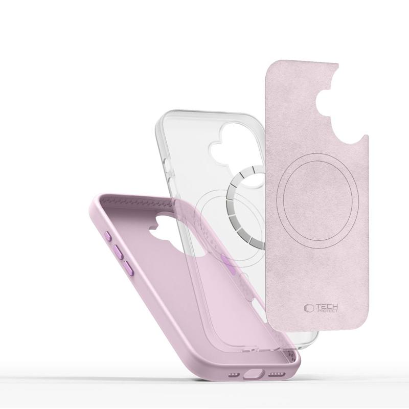 Tech-Protect Silicone Pure Magsafe Case (iPhone 16) pink pearl