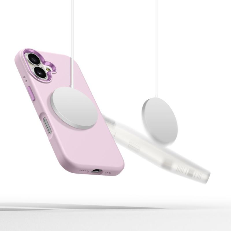 Tech-Protect Silicone Pure Magsafe Case (iPhone 16) pink pearl