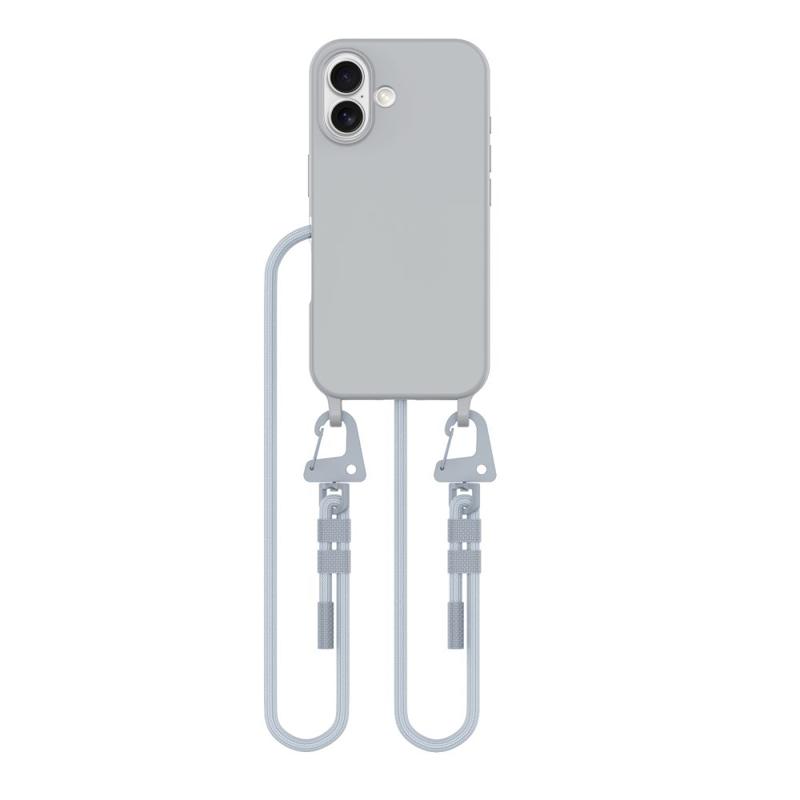 Tech-Protect Magnecklace Magsafe Back Case (iPhone 16) crayon grey Tech-Protect Magnecklace Magsafe Back Case (iPhone 16) crayon grey