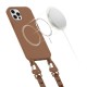 Tech-Protect Magnecklace Magsafe Back Case (iPhone 12 / 12 Pro) chocolate brown