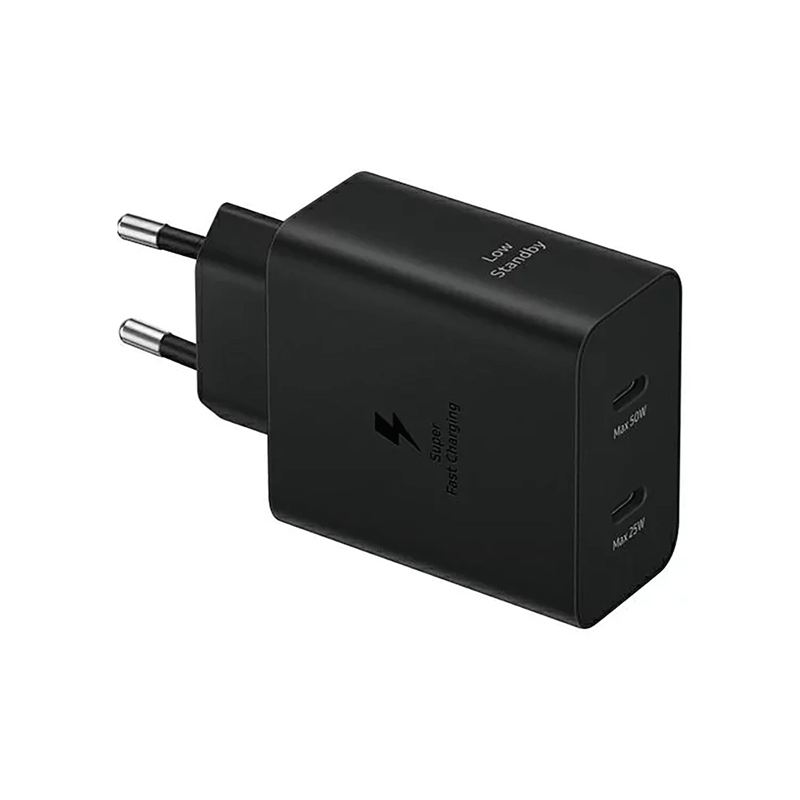 Samsung Duo Wall Charger 2x Type-C 50W (EP-T5020XBEGEU) black