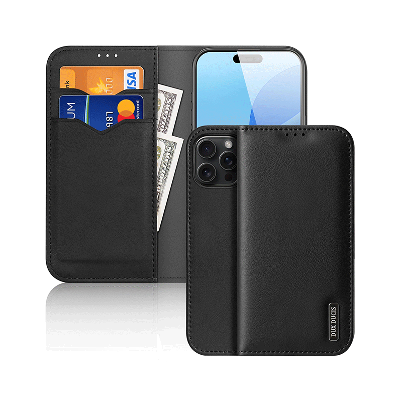 Dux Ducis Hivo RFID Blocking Wallet Case (iPhone 16 Pro Max) black