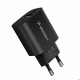 Wozinsky WGWCB Wall Charger USB / Type-C 20W (black)