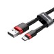 Baseus Cafule Type-C Cable QC 3A 0.5m (black-red)