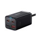 Baseus GaN3 Pro Fast Charger 2x Type-C / 2x USB-A 65W + Type-C / Type-C Cable 1m (black) Baseus GaN3 Pro Fast Charger 2x Type-C / 2x USB-A 65W + Type-C / Type-C Cable 1m (black)