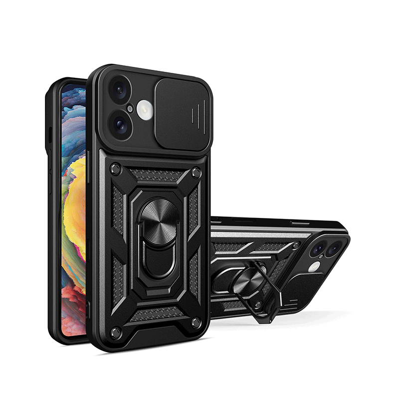 Hybrid Armor Camshield Pro Case (iPhone 16) black