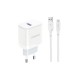 Dudao A20EU 18W USB Wall Charger + Micro USB Cable (white)