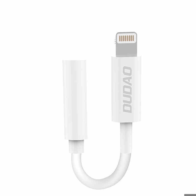 Dudao L16i Adapter Lightning to 3.5mm Mini Jack (white)