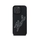 Karl Lagerfeld 3D Rubber Bicolor Signature Case (iPhone 16 Pro Max) black