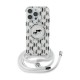 Karl Lagerfeld IML Crossbody Monogram Karl & Choupette Head MagSafe Case (iPhone 16 Pro Max) clear