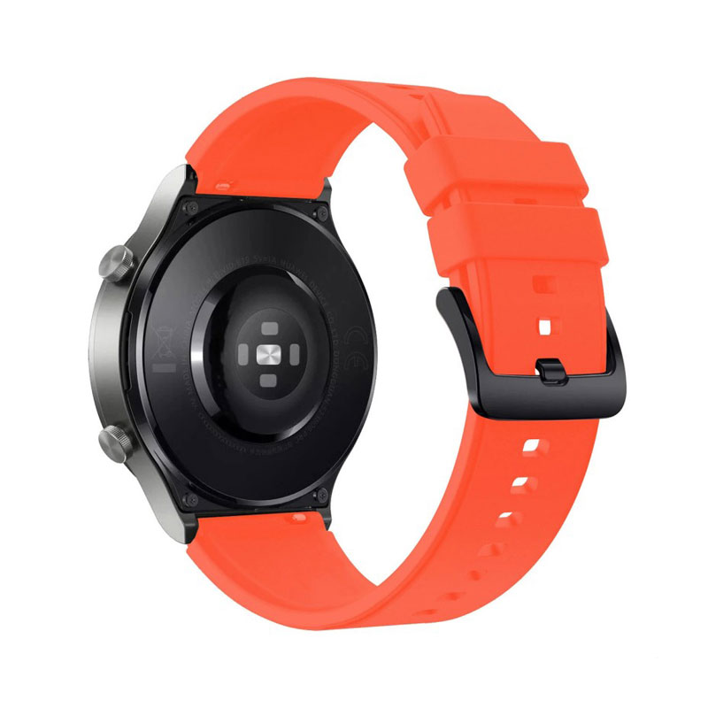 Silicone Strap Λουράκι Σιλικόνης 20mm (Huawei Watch GT) (42mm) orange