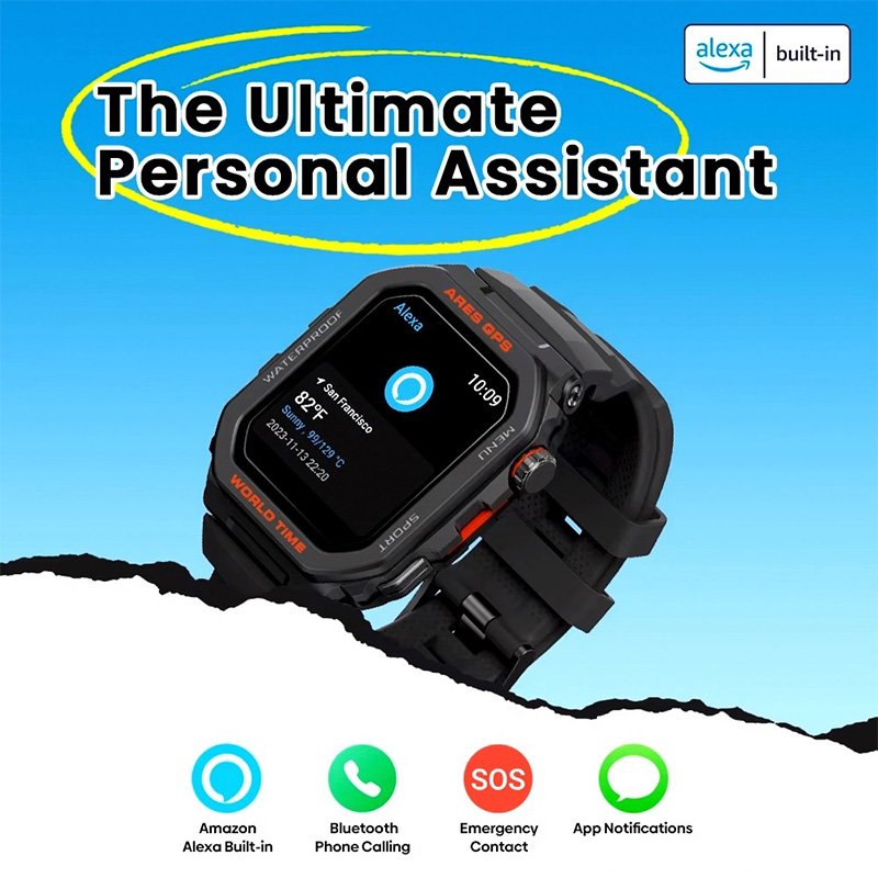 Zeblaze Ares Smartwatch 1.75" IPS (black)