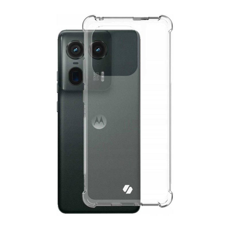 Military Anti-shock Case Back Cover (Motorola Edge 50 Ultra) clear