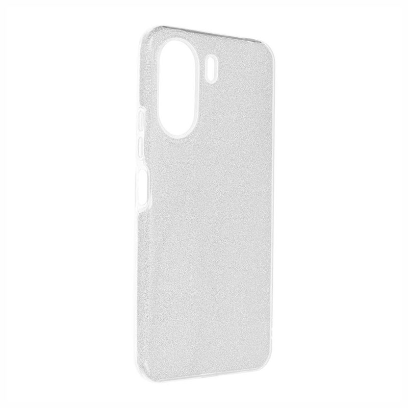 Glitter Shine Case Back Cover (Xiaomi Redmi 13C / Poco C65) silver