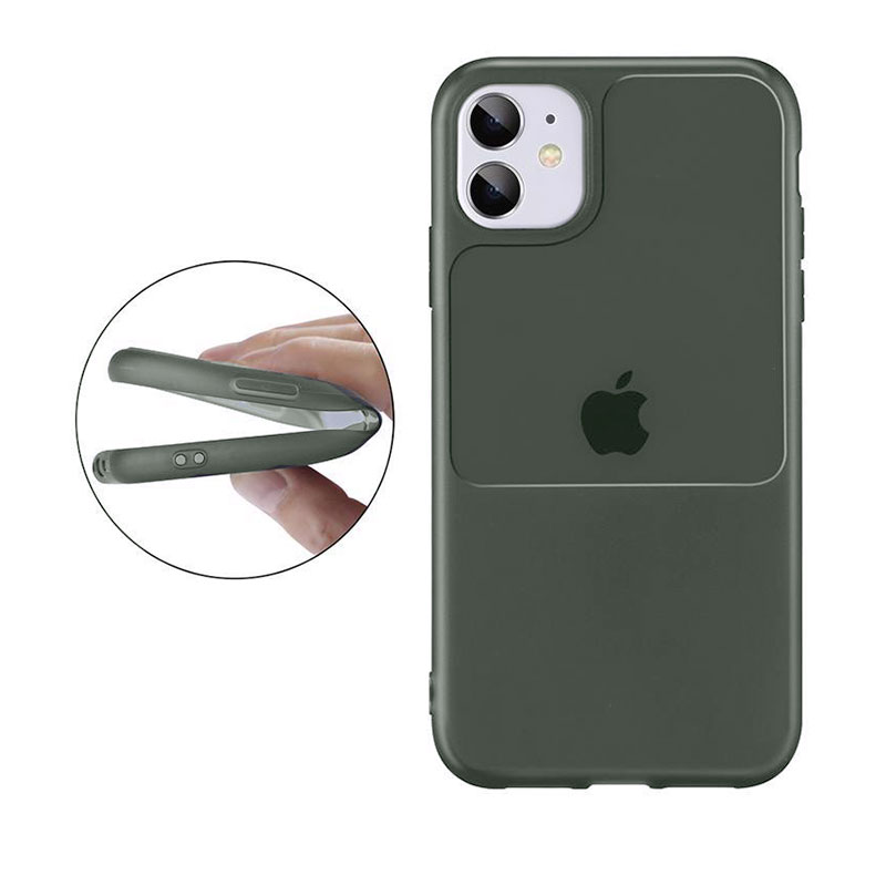 Protect Window Case Back Cover (iPhone SE 2 / 8 / 7) black-green