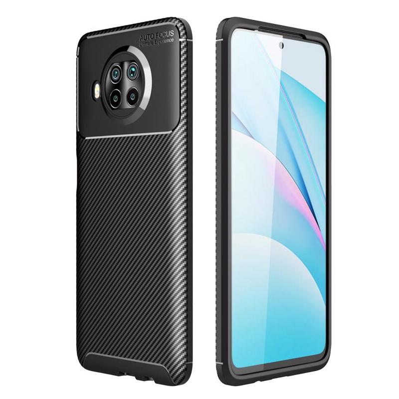 Carbon Fiber Case Back Cover (Xiaomi Mi 10T Lite) black